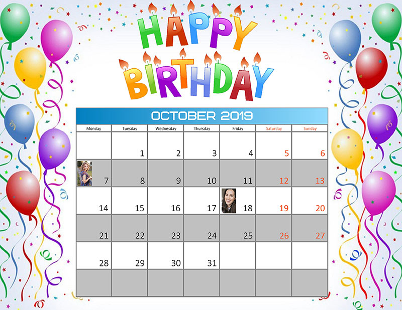 make birthday calendar