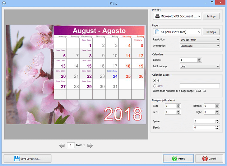 Home Calendar Software 180+ Design Templates, Ready to Use!