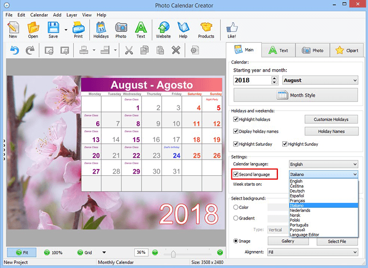 Home Calendar Software 180+ Design Templates, Ready to Use!