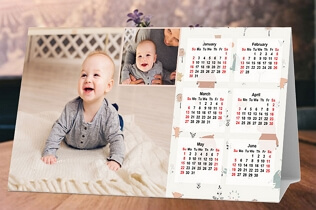 Baby boy desk calendar