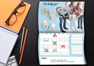 Booklet baby firsts calendar