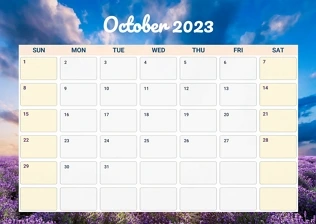 Make a calendar with a photo background