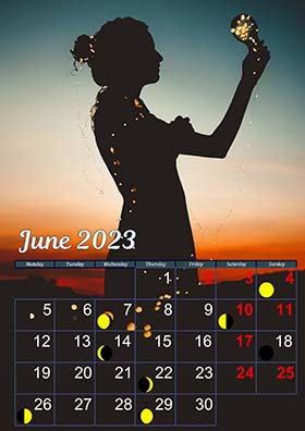 2023 monthly lunar calendar example