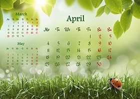 2023 vertical monthly calendar example 3