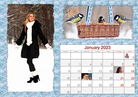 2023 horizontal monthly calendar example 7