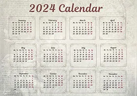2024 pocket calendar example 4