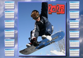 2026 horizontal yearly calendar example 2