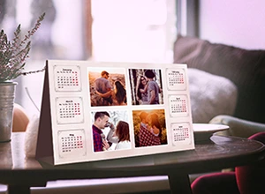 Desk photo calendar example