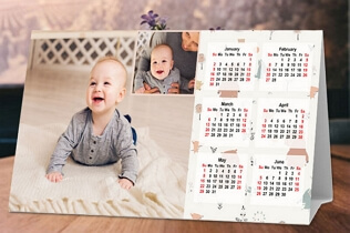 Cute desk family calendar