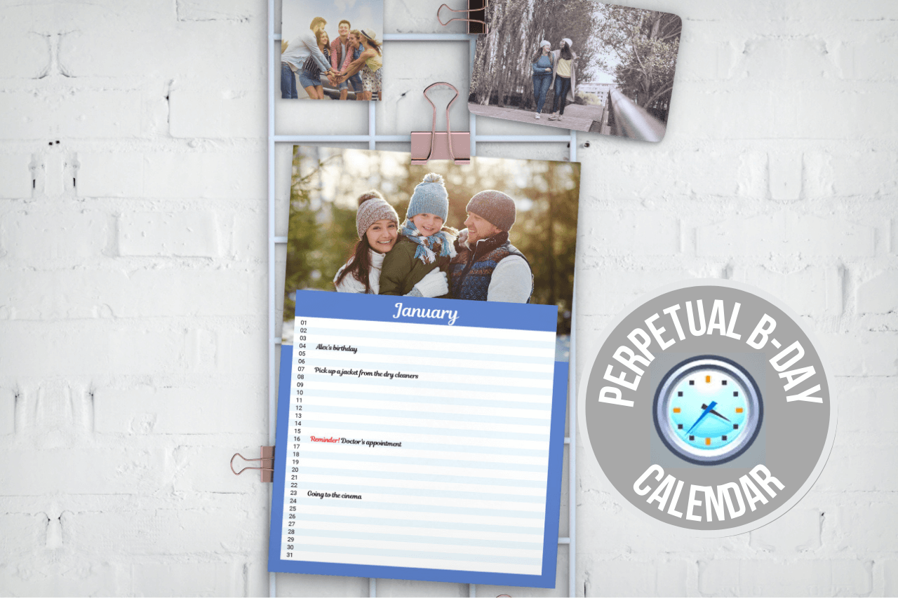 Custom Perpetual Birthday Calendar Summafinance