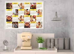 Mosaic kitchen calendar