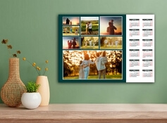 Poster family collage calendar