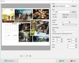 Print your collage calender in premium quality
