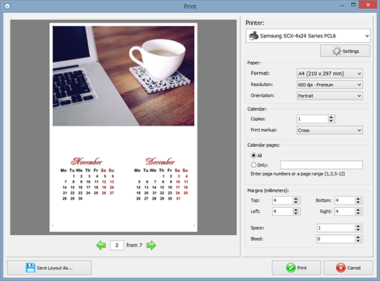 calendar creator software free download full version