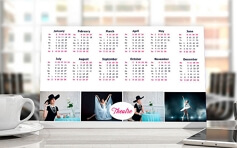 Printable desk calendar