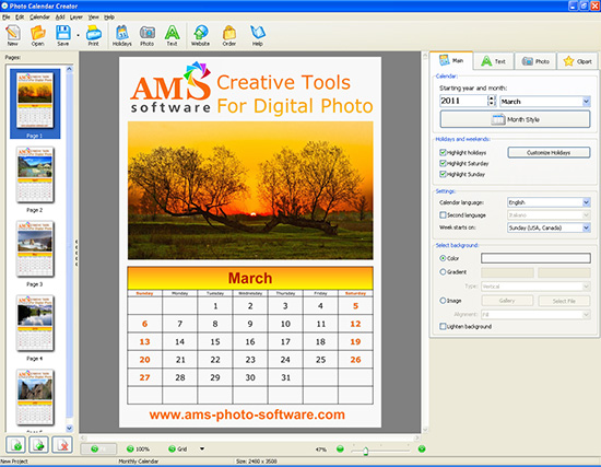 Create Promotional Calendars