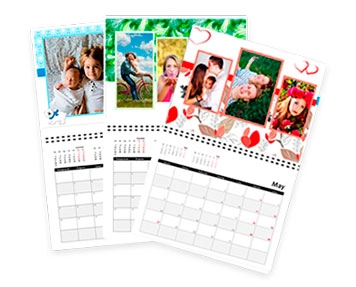 Create personalized photo calendars