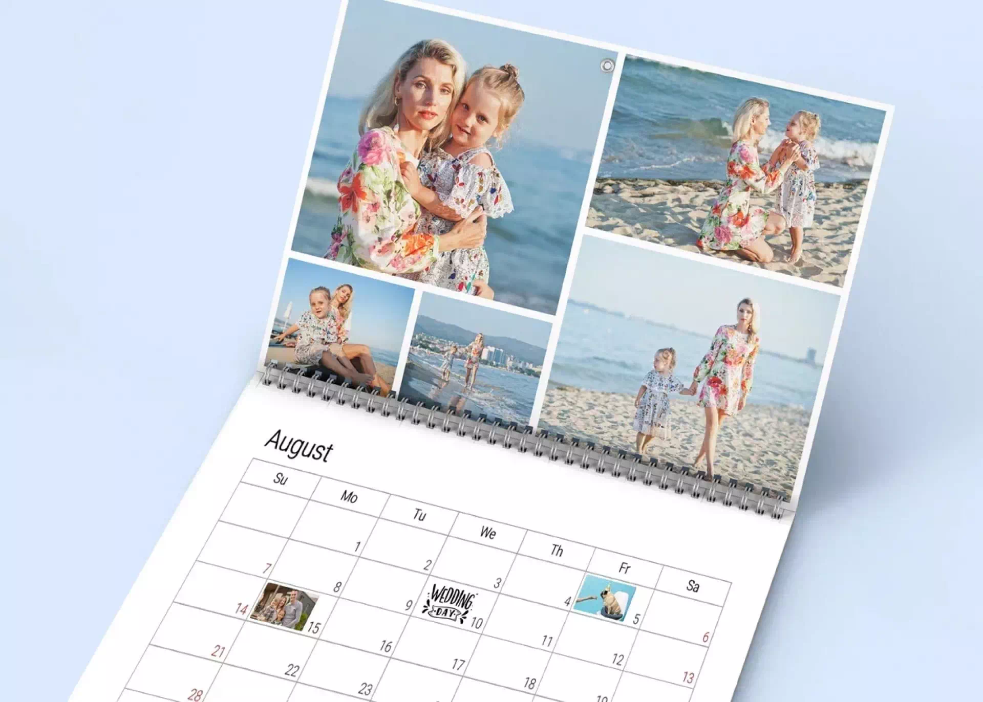 Monthly calendar example