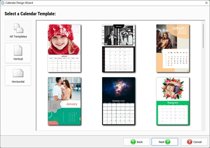 Choose a customizable calendar template