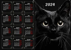 2024 horizontal yearly calendar example 7