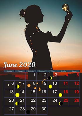2022 monthly lunar calendar example
